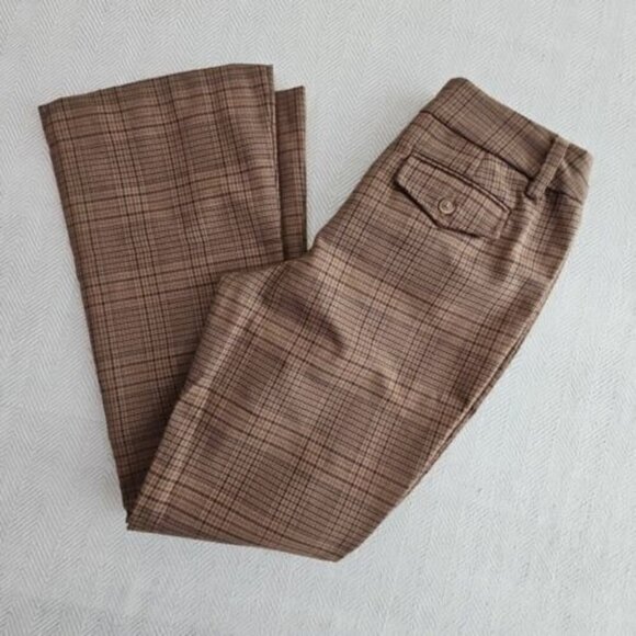 Urban Outfitters Jamie Flare Trouser Pant Size 6 Mid Rise Pockets Dark Academia - Picture 8 of 16